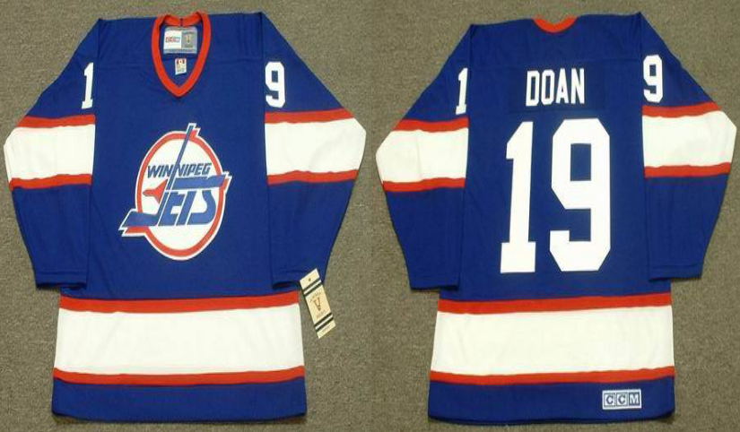 2019 Men Winnipeg Jets #19 Doan blue CCM NHL jersey->winnipeg jets->NHL Jersey